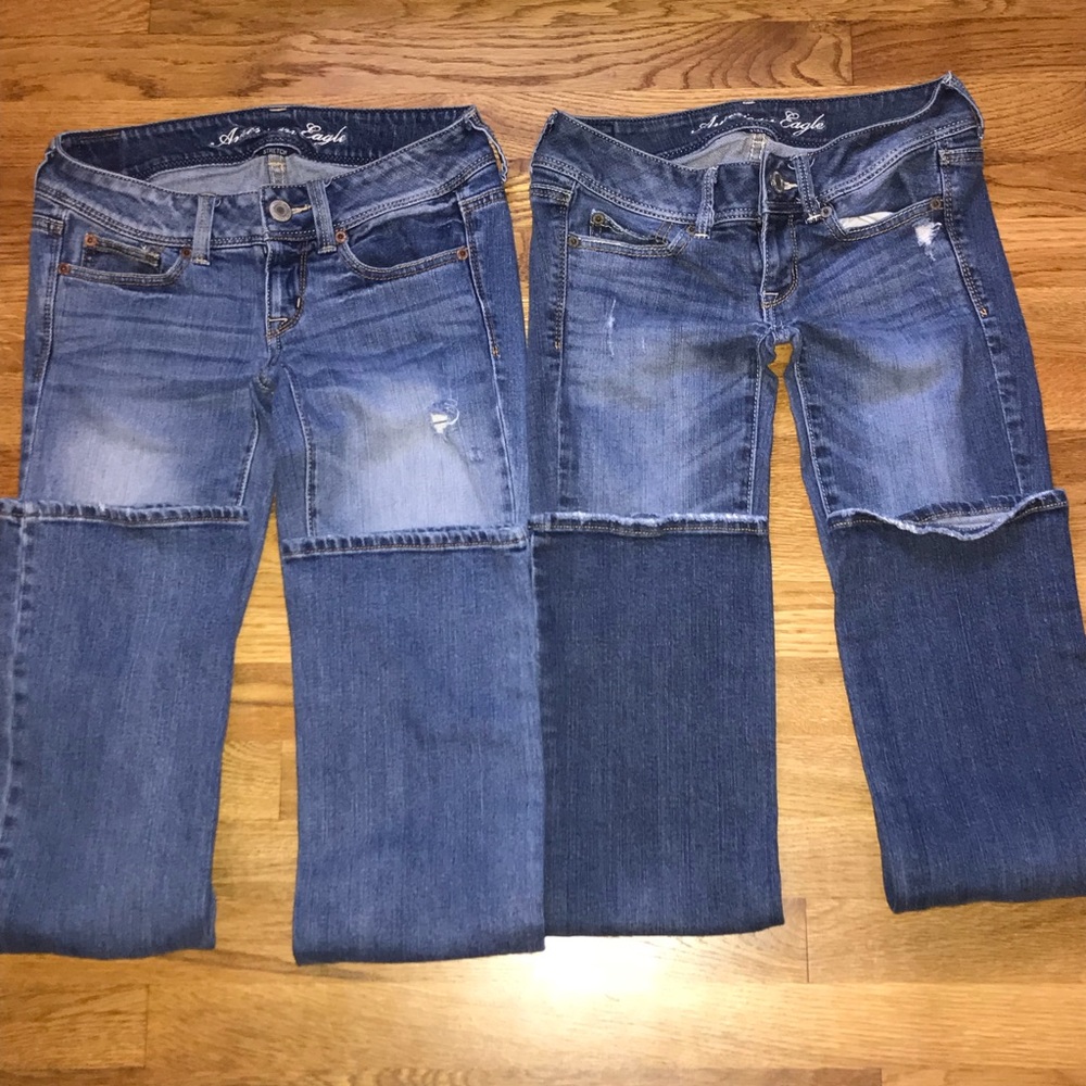 2 pair of American Eagle jeans